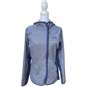 The North Face Women's Arcata Hoodie Full Zip Jacket Blue Heather Size Medium